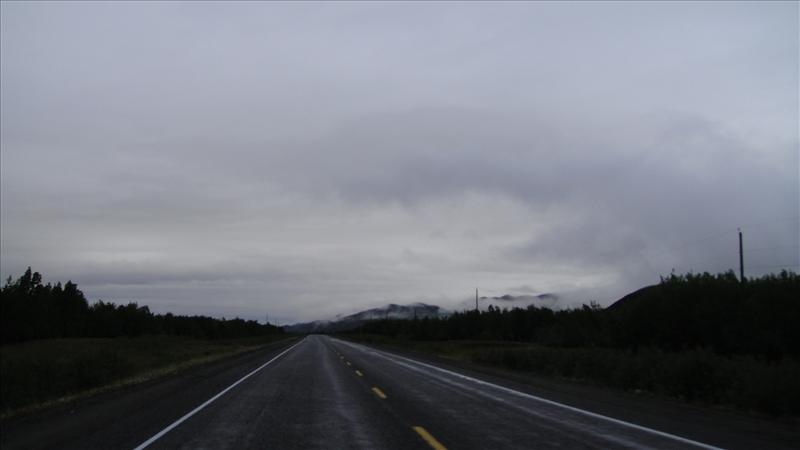 Start of Day 6 in Whitehorse YT - sprinkles and cold