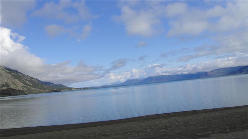 Kluane Lake along our route