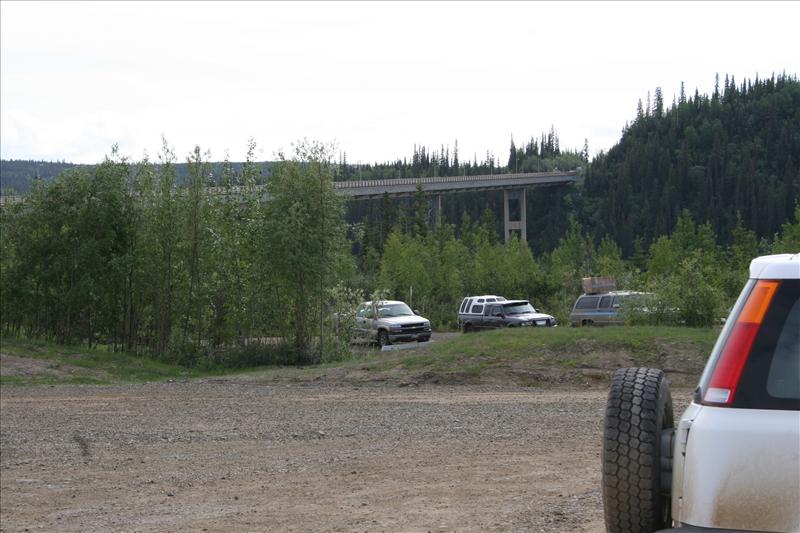 Yukon River Crossing from the Yukon Camp